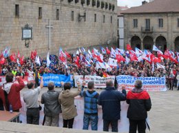 Manifestacíon convocada por la CIG en defensa del empleo