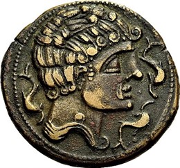 Una de las monedas del fondo del Museo de Prehistoria de Valencia