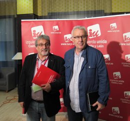 Cayo Lara y José María González en la X Asamblea IU