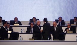Rajoy, Iglesias y Martinelli