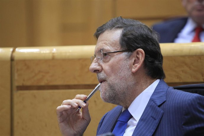 Mariano Rajoy en el Pleno del Senado
