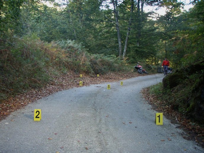 Herido un motorista en Donamaría.