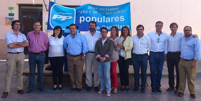 Dirigentes del PP en Cantillana