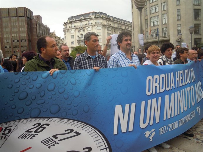 Concentración de apoyo apresos de ETA.