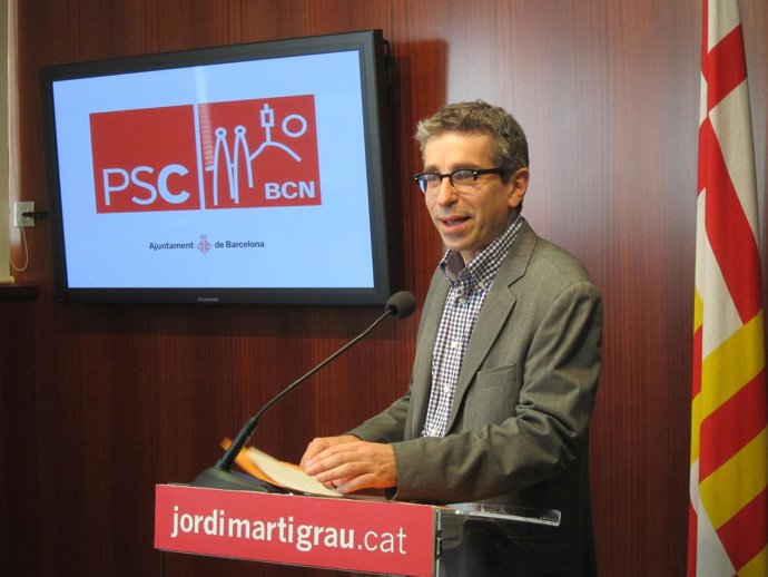 Jordi Martí (PSC) en rueda de prensa