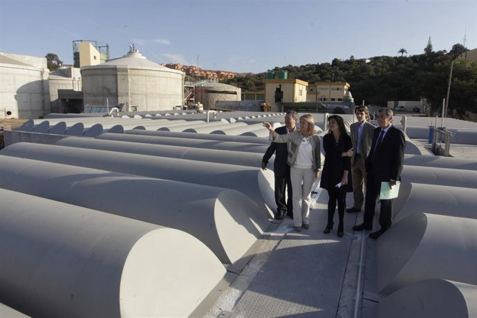 Muñoz y Del Cid visitan la EDAR de La Víbora