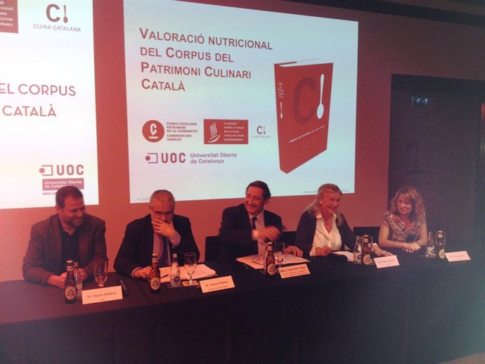 El conseller J.M.Pelegrí en la presentación del 'Corpus' culinario