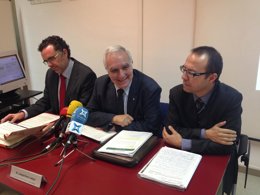 J.M.Tost (ACR), J.E.Llebot y S.Samitier (OCCC)