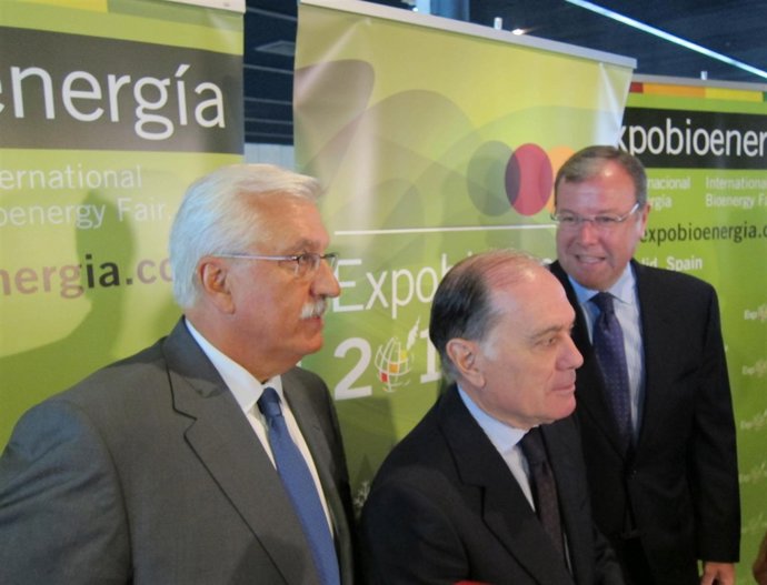 El consejero de Economía en la inauguración de Expobioenergía