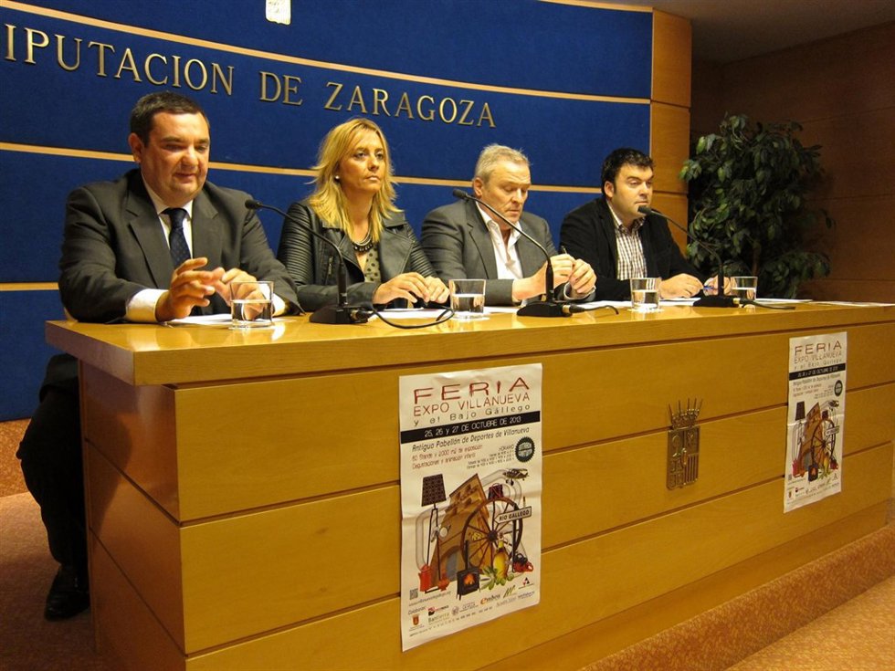 Presentación de la feria Expo Villanueva y el Bajo Gállego en la DPZ