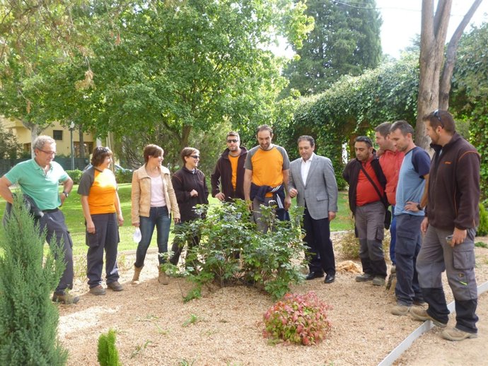 Los alumnos han recuperado los jardines de Fernando Hué en Teruel