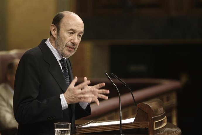 Rubalcaba en el Pleno del Congreso