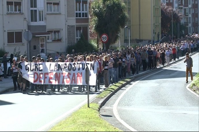 Trabajadores de Fagor se manifiestan en Arrasate