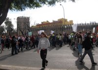 Un 66% de la totalidad de alumnos no universitarios secunda la primera jornada de paro educativo contra la Lomce