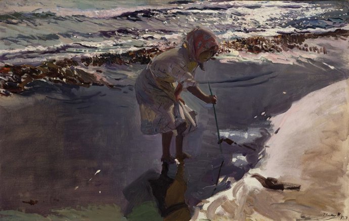 'Buscando Mariscos', De Joaquín Sorolla