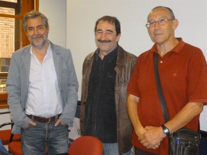 Responsables del documental 'Teruel, una ciudad de frontera' 