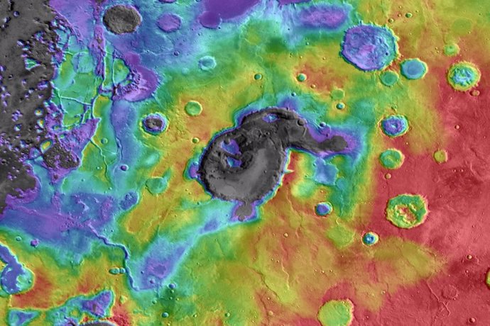 Volcán en Marte