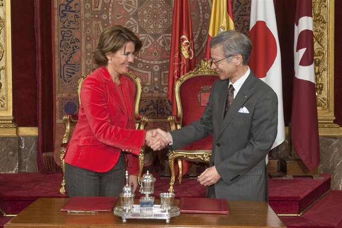  Barcina E Hidenori Fujibe Tras Ratificar La Carta De Hermandad