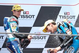 Maverick Viñales y Alex Rins en el GP Australia