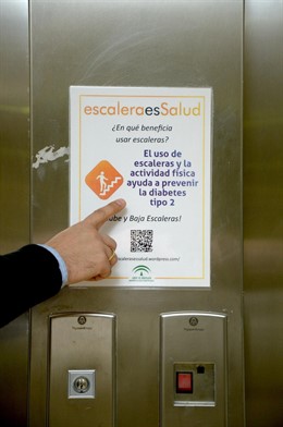Cartel del proyecto Escaleras es Salud