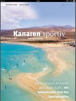 Publicidad de Fuerteventura en la revista de Air Berlín