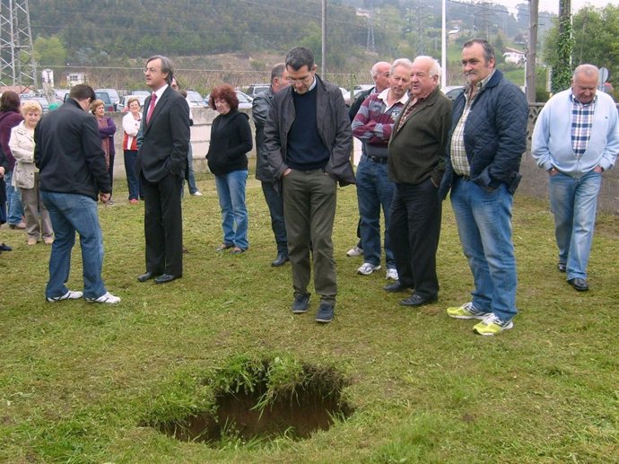 Visita de Pérez Noriega a La Turbera el 7 de mayo
