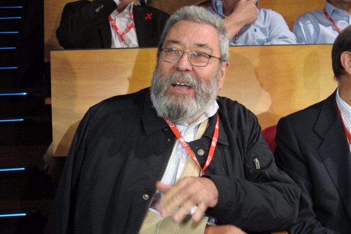 Cádido Méndez en la clausura del 9º Congreso de FSP-UGT