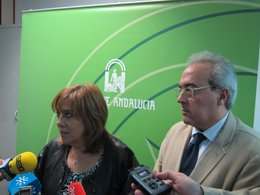 Gálvez y Vargas tras la reunión del Foro Provincial de la Inmigración.