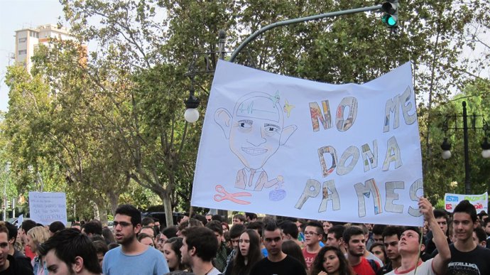 Protesat contra la 'Ley Wert' en Valencia