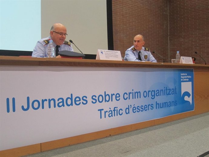 El intendente de Mossos J.Bascompte y el subinspector X.Cortés