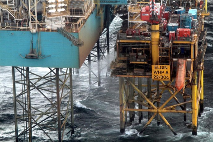 Plataforma de gas de Total en el Mar del Norte