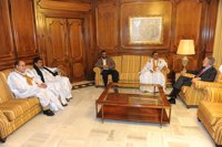 El presidente de la Asamblea Regional recibe al presidente del Parlamento saharaui