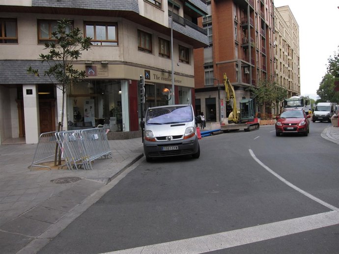 Espacio que va a ocupar el paso peatonal elevado