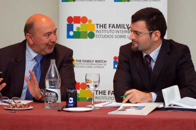 Ignacio Socias y Daniel Molinuevo en la presentación de los informes de Eurofund