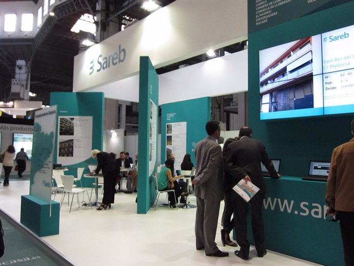 Estand de la Sareb en el Barcelona Meeting Point (BMP) 2013