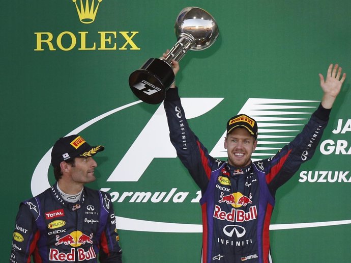 Sebastian Vettel Mark Webber Gran Premio Japón