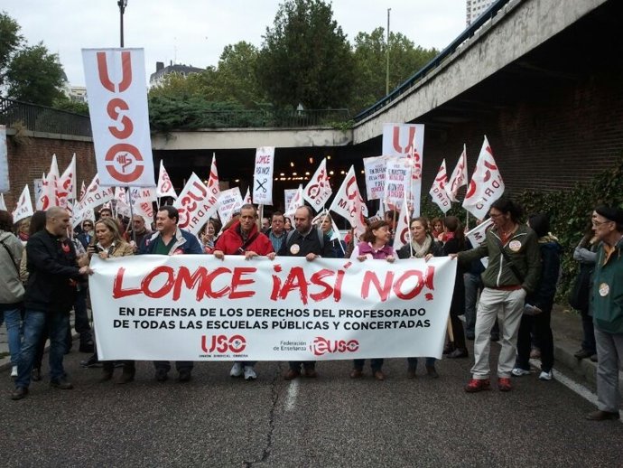Protesta contra la LOMCE