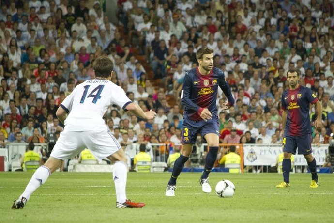 Alonso Real Madrid Piqué Barcelona Super Copa