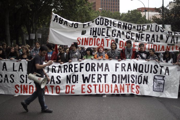 Manifestación contra la LOMCE y los recortes en Educación en Madrid