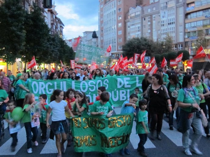 Manifestación 24O en Santander