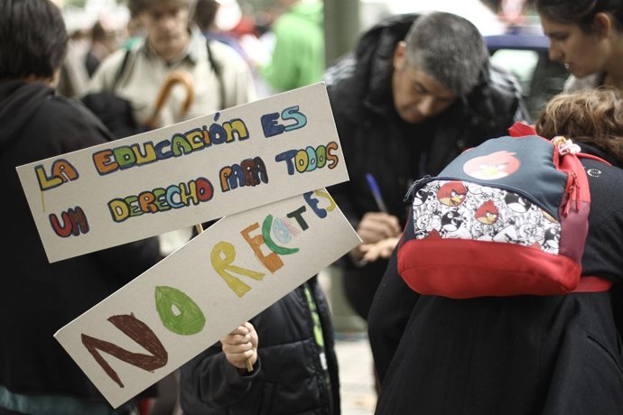 Manifestación contra la LOMCE y los recortes en Educación en Madrid