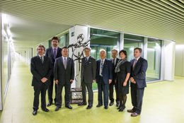 La delegación japonesa visita la Ciudad de la Música de Navarra