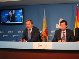 Moragues y Císcar en rueda de prensa