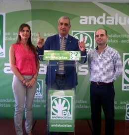 El secretario general del PA, Antonio Jesús Ruiz, en Málaga