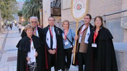 Un grupo de participantes del XV Encuentro Nacional de la Capa Española