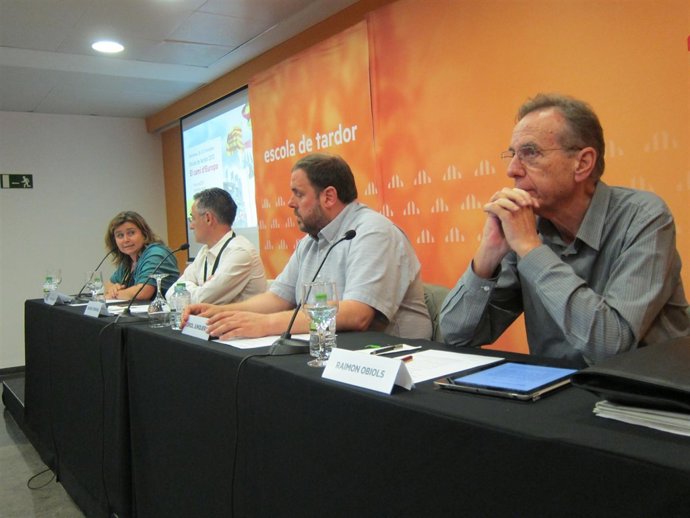 Debate entre O.Junqueras, R.Obiols y R.Tremosa
