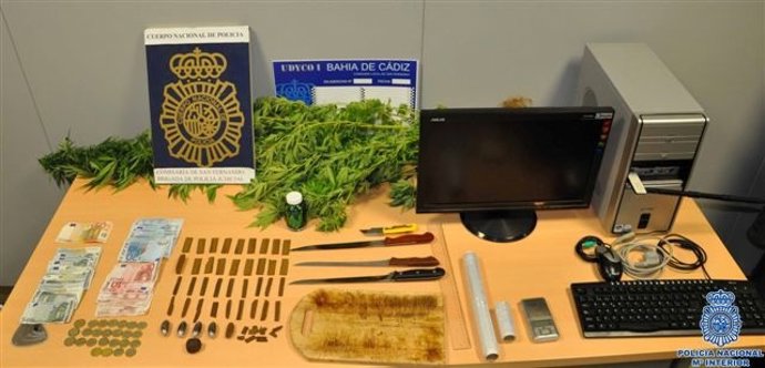 Material incautado en San Fernando