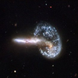 choque de galaxias en el universo