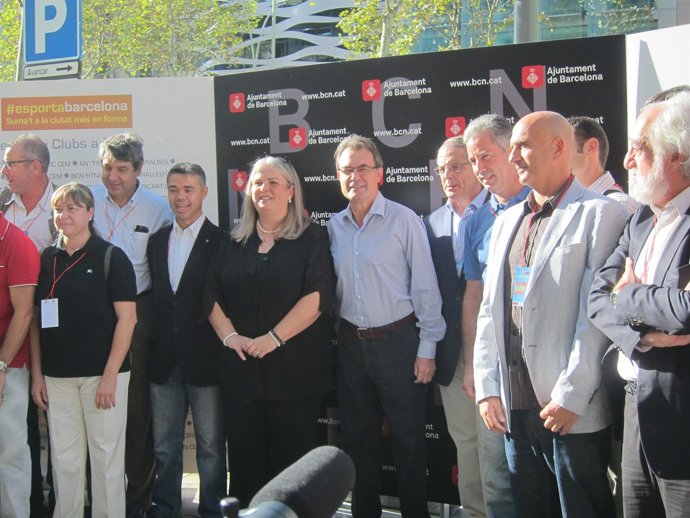 Artur Mas participa en el Fitness Day de Barcelona
