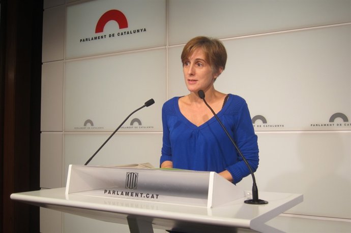 La portavoz de ICV-EUiA en el Parlament Dolors Camats